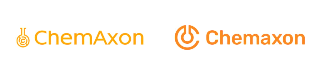 Old and new ChemAxon logos side by side